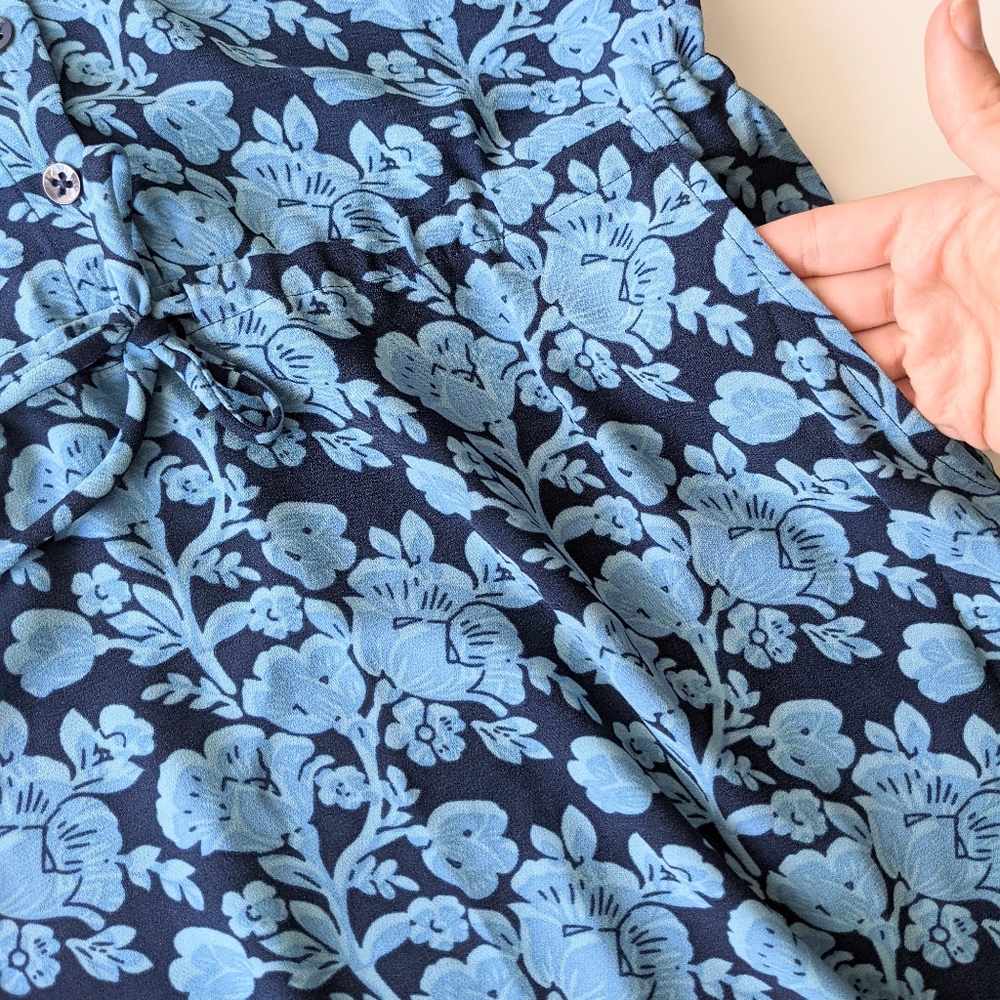 Cabi Java Indigo Navy Blue 5265 Button Drawstring… - image 4